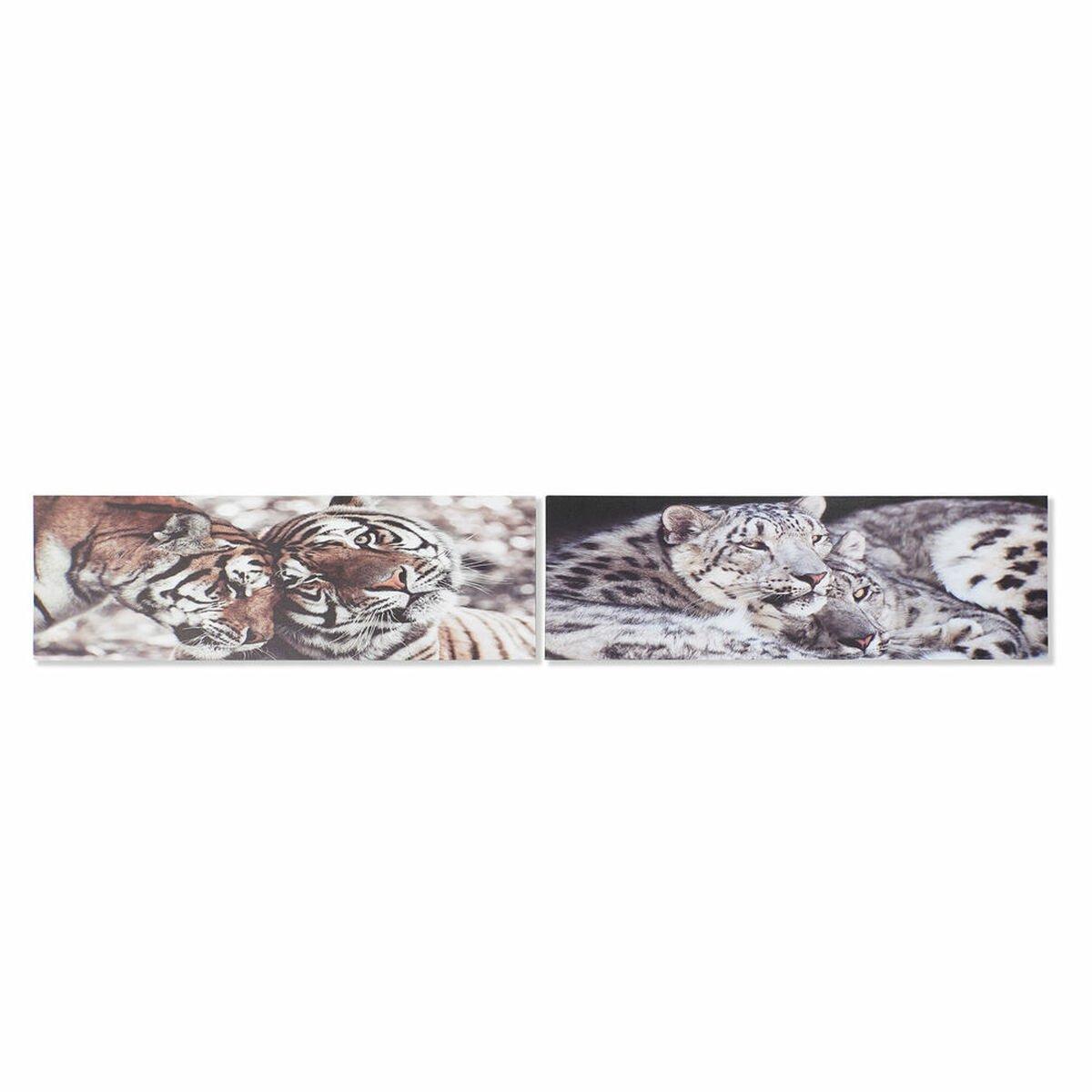 Lienzo DKD Home Decor Pino Lienzo 135 x 2,5 x 45 cm