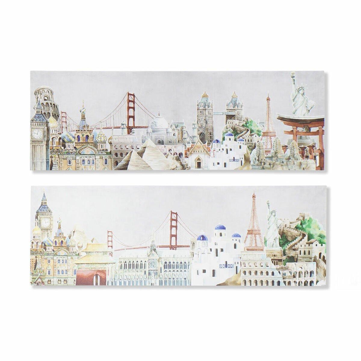 Lienzo DKD Home Decor Lienzo Madera MDF 90 x 2 x 30 cm