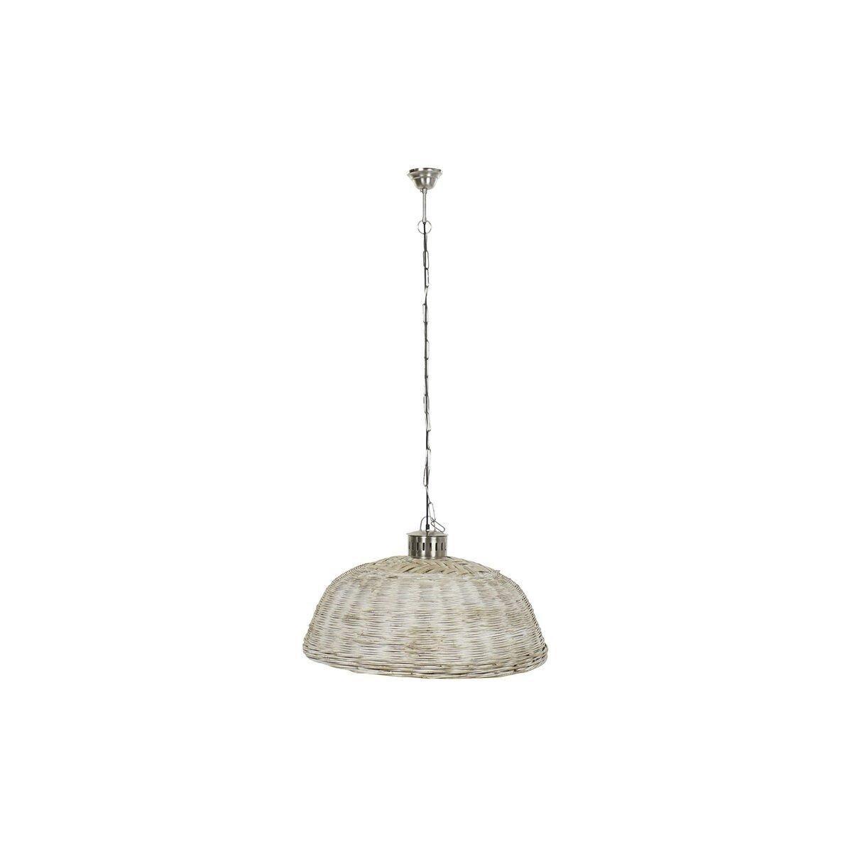 Lámpara de Techo DKD Home Decor Plateado Natural Metal 50 W 80 x 80 x 47 cm