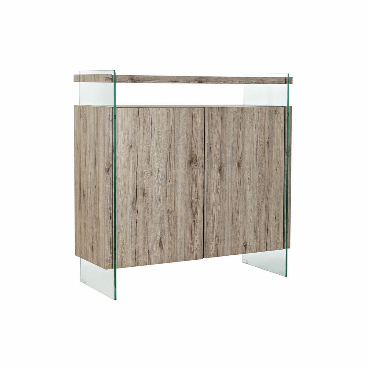 Aparador DKD Home Decor Natural Cristal Templado Madera MDF 120 x 44 x 120 cm