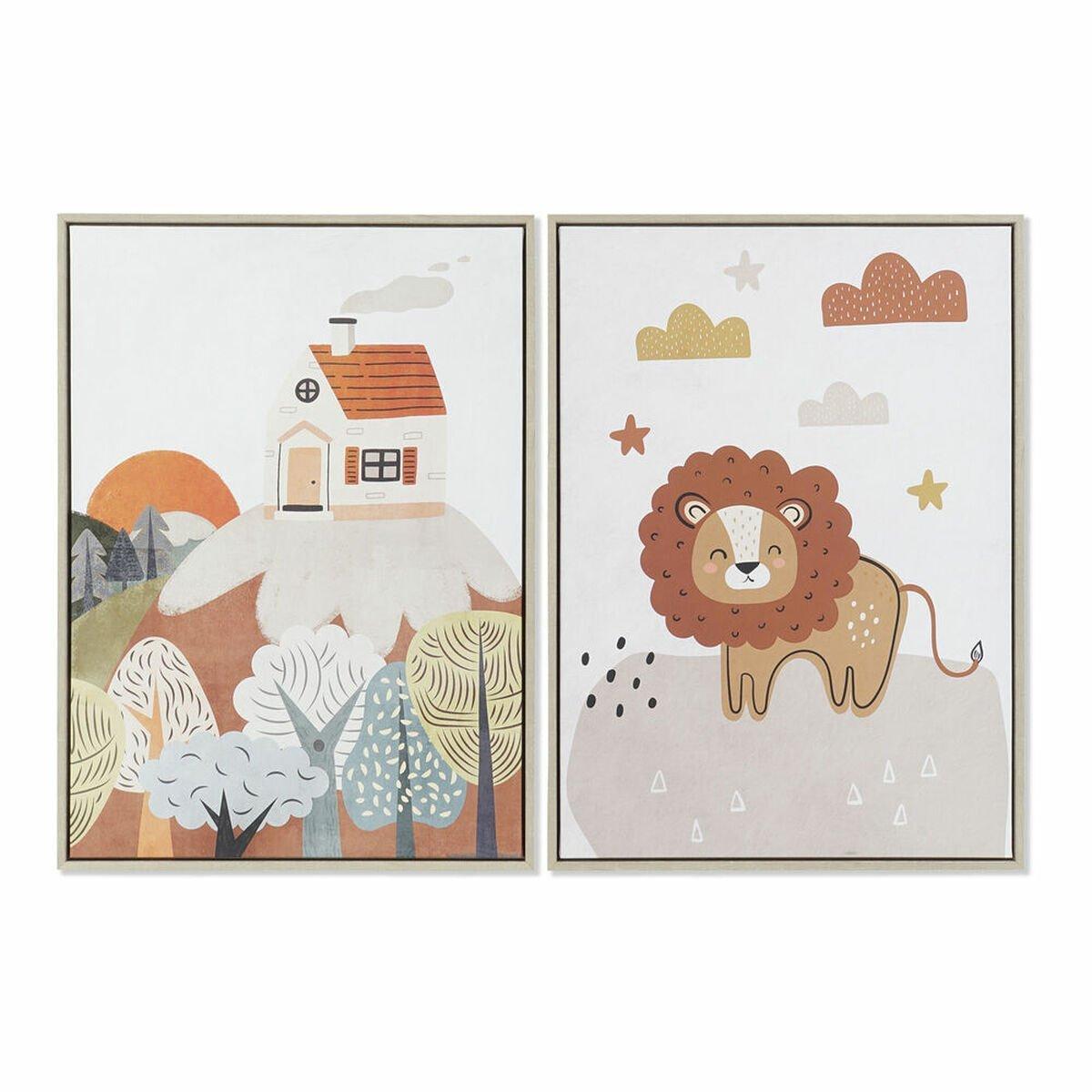 Lienzo DKD Home Decor Poliestireno Lienzo 53 x 4,5 x 73 cm