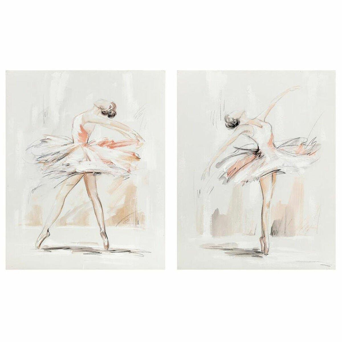 Lienzo DKD Home Decor Pino Lienzo 80 x 3,7 x 100 cm
