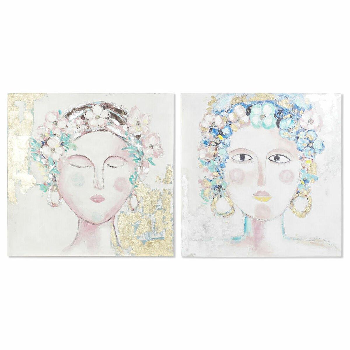 Lienzo DKD Home Decor Pino Lienzo 100 x 3,5 x 100 cm