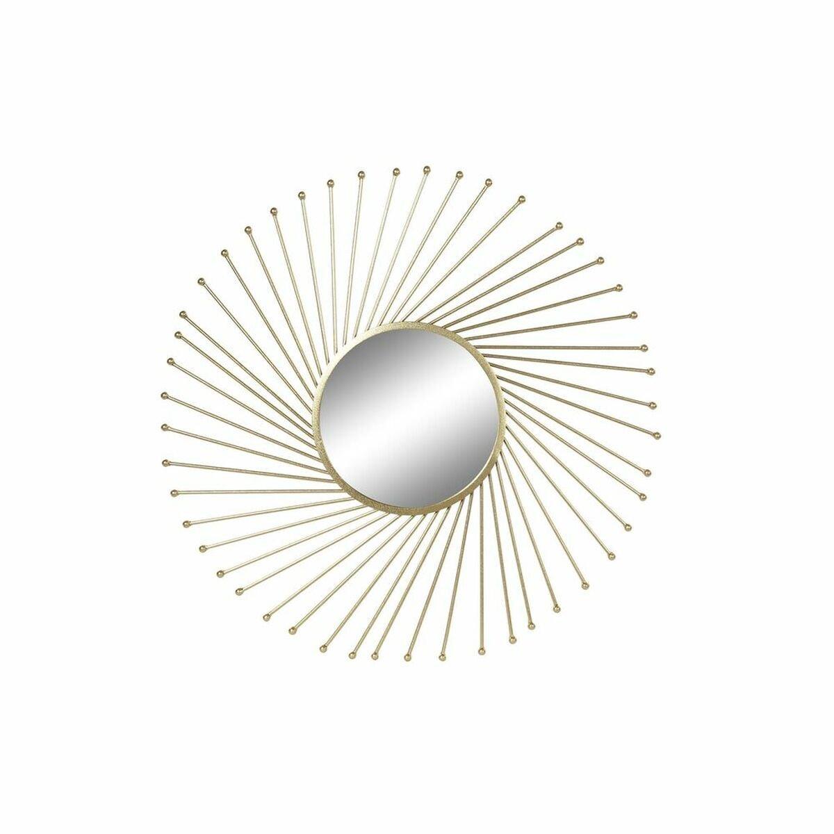 Espejo de pared DKD Home Decor Dorado 84 x 2,5 x 84 cm