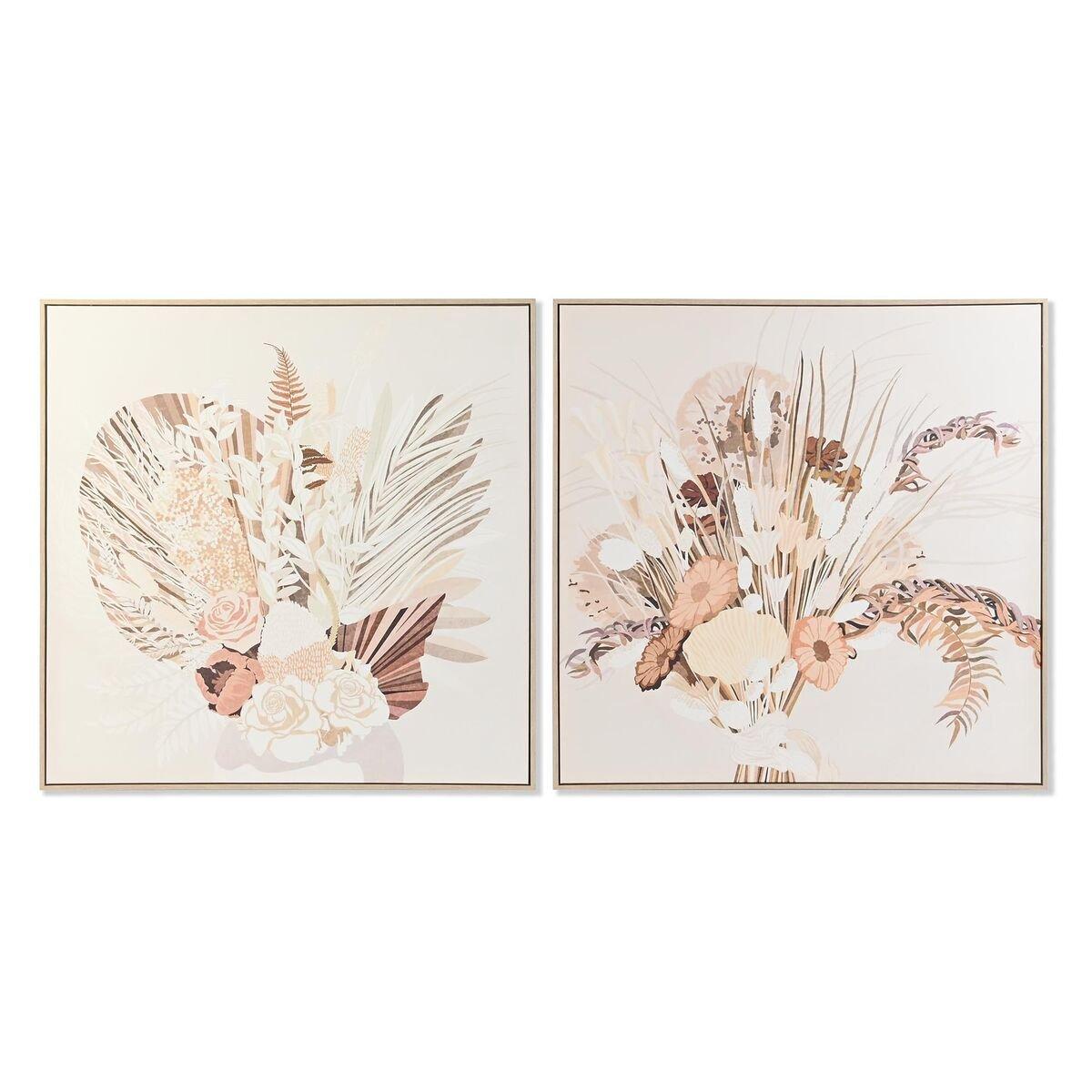 Lienzo DKD Home Decor Poliestireno Lienzo 100 x 4 x 100 cm