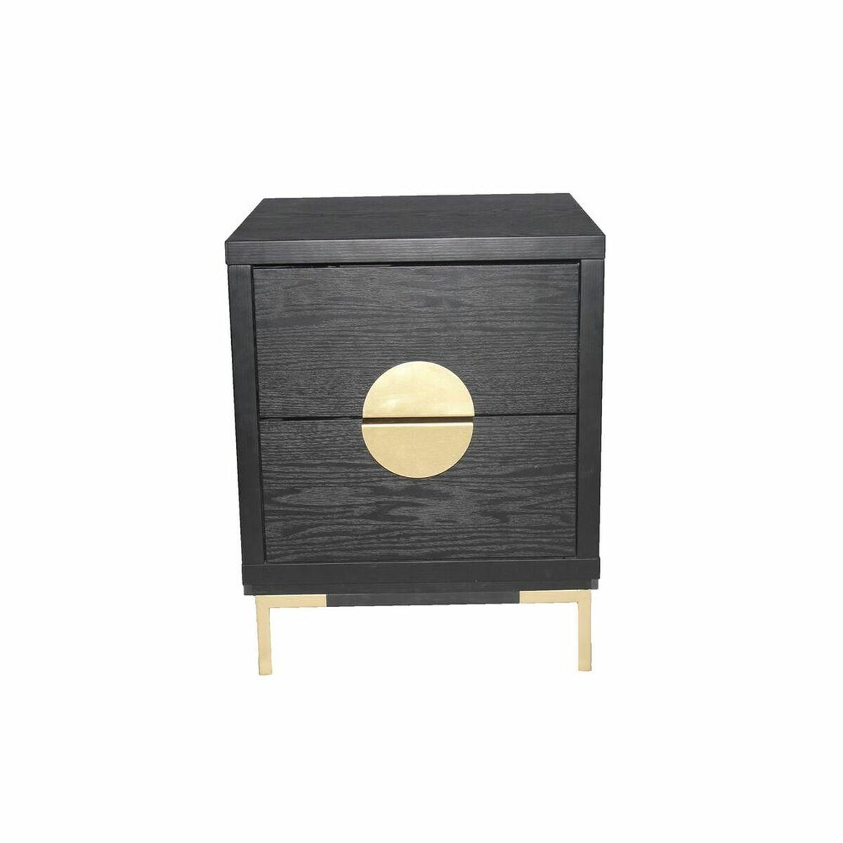 Mesita de Noche DKD Home Decor Metal MDF (50 x 35 x 60 cm)