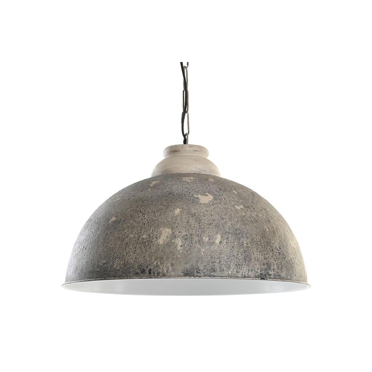 Lámpara de Techo DKD Home Decor Negro Gris Madera Metal 50 W 61 x 61 x 37 cm