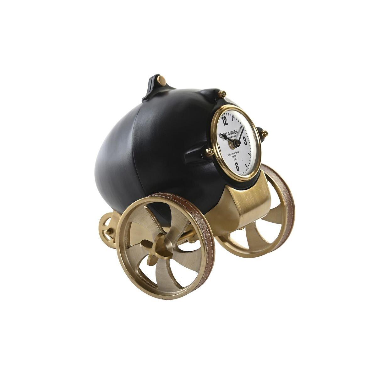 Reloj de Mesa DKD Home Decor Negro Dorado Colonial