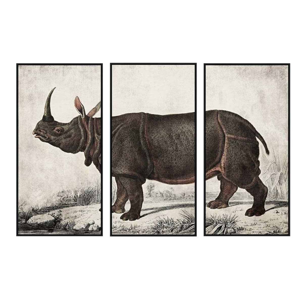 Lienzo DKD Home Decor Poliestireno Lienzo 180 x 4 x 120 cm (3 Piezas)