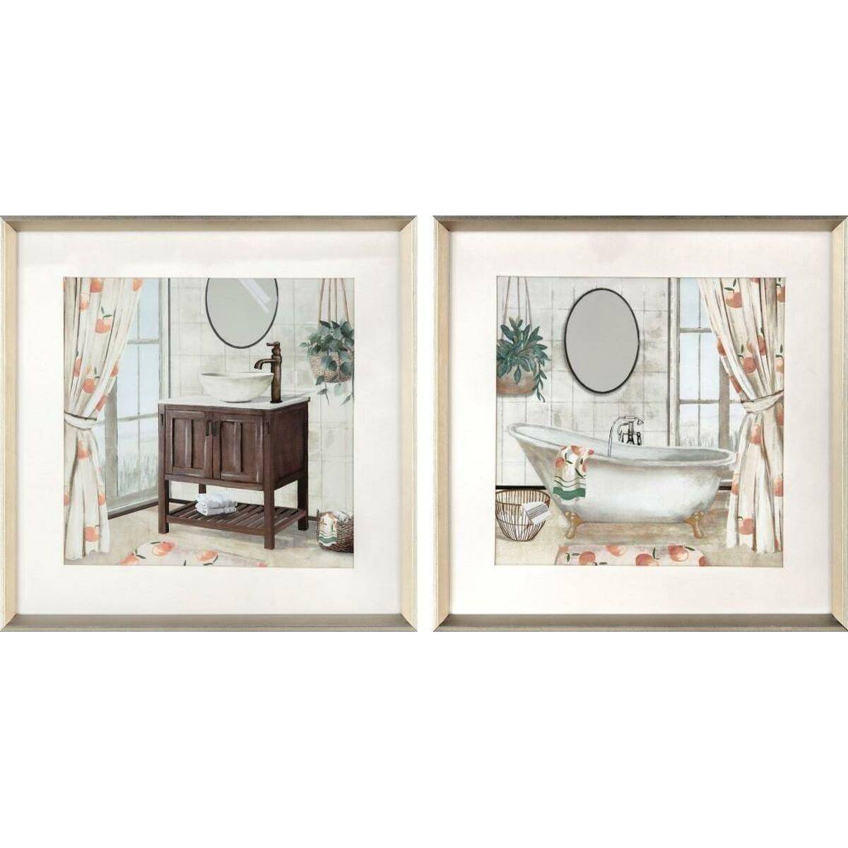 Lienzo DKD Home Decor Poliestireno Lienzo 40 x 2 x 40 cm 42 x 2 x 42 cm