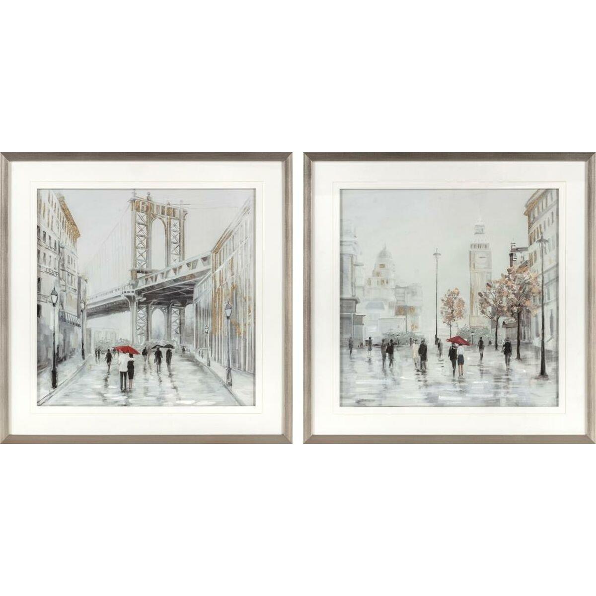 Lienzo DKD Home Decor Poliestireno Lienzo 60 x 3 x 60 cm 63 x 3 x 63 cm