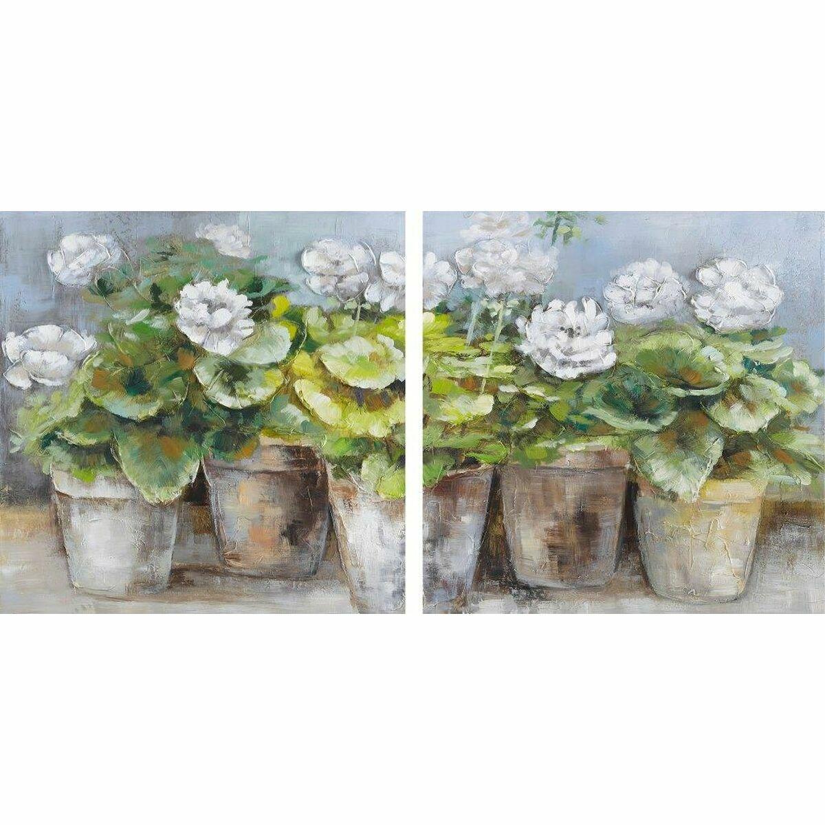 Lienzo DKD Home Decor Pino Lienzo 80 x 3,5 x 80 cm