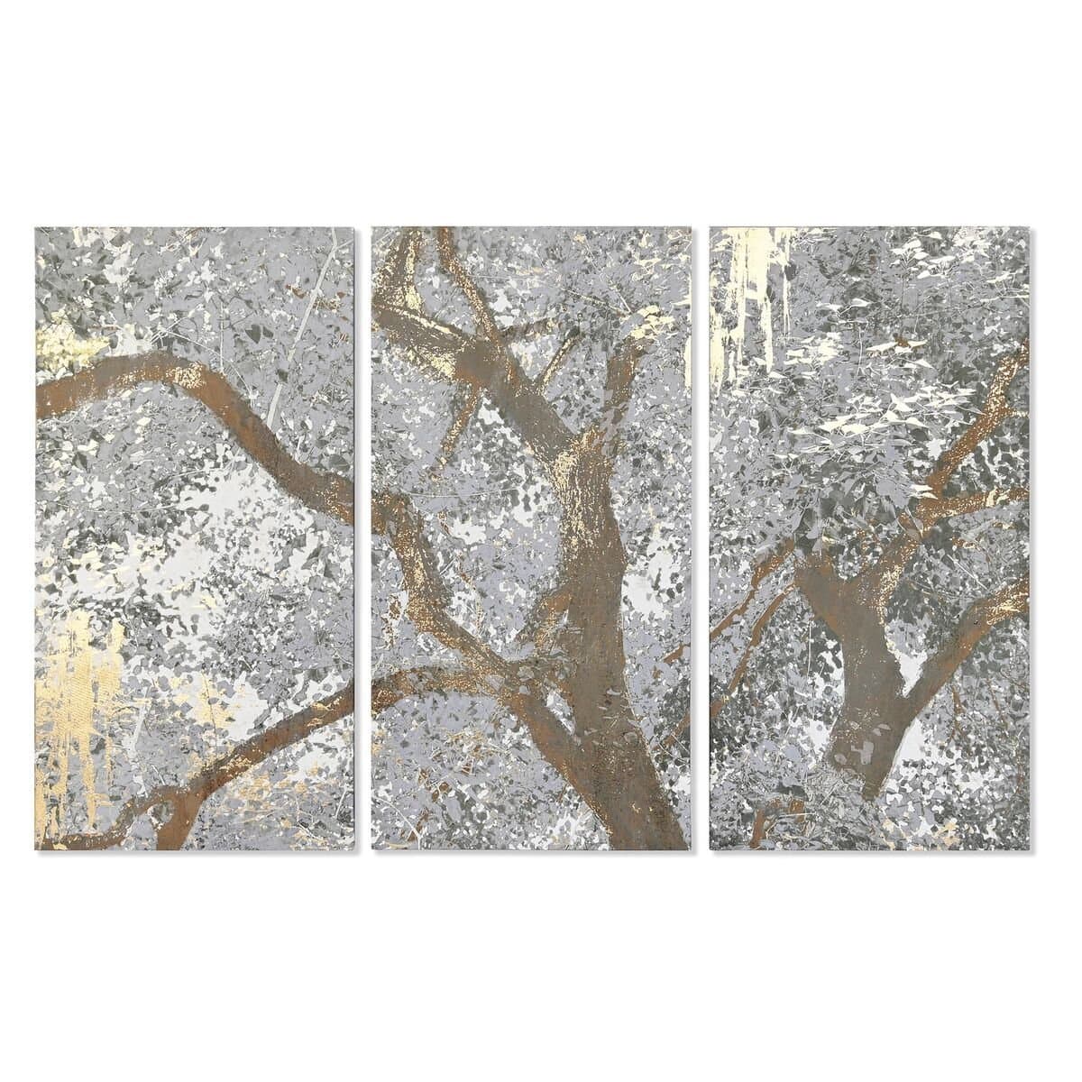 Lienzo DKD Home Decor Lienzo Madera MDF 150 x 3,8 x 100 cm (3 Piezas)