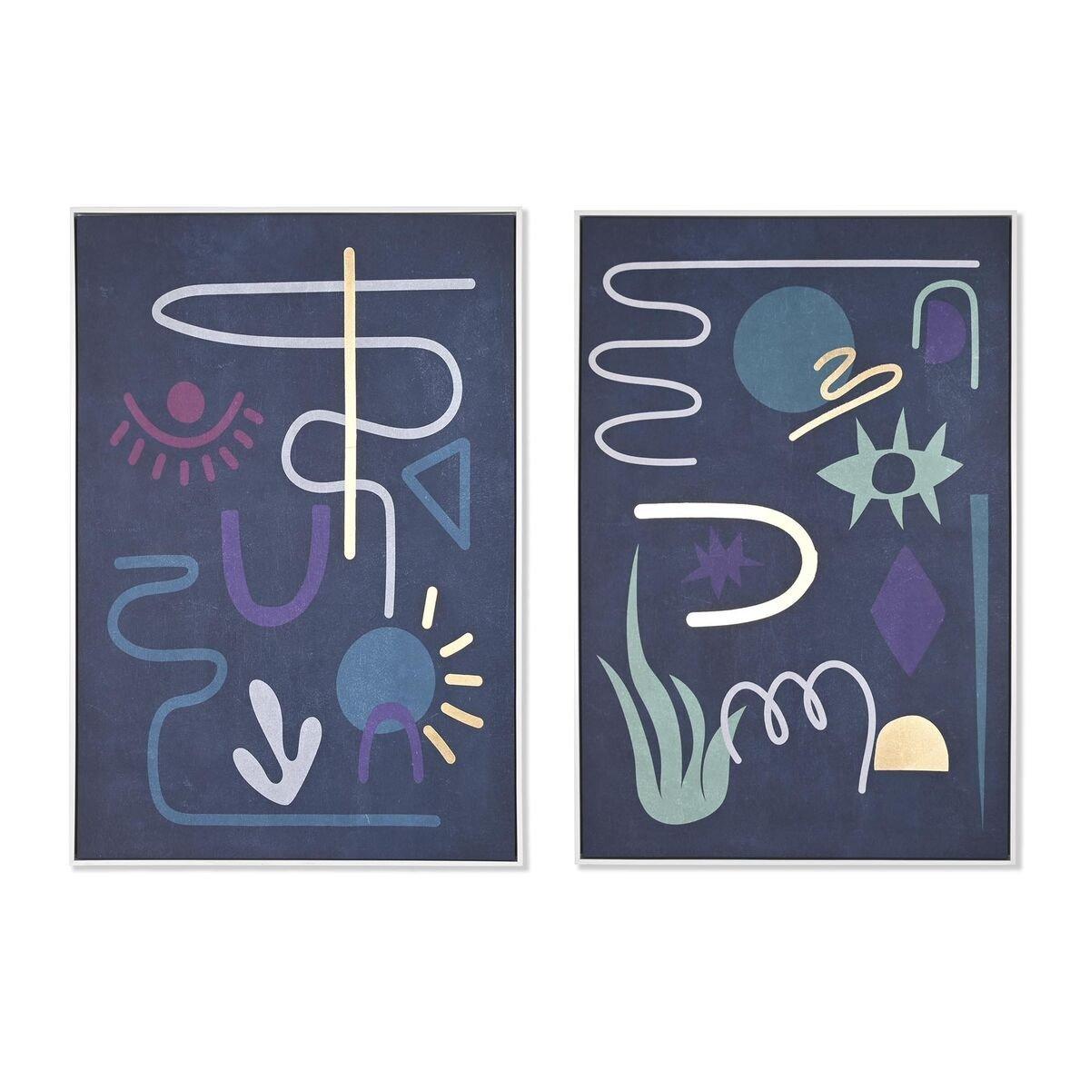 Lienzo DKD Home Decor Poliestireno Lienzo 83 x 4,5 x 122,5 cm
