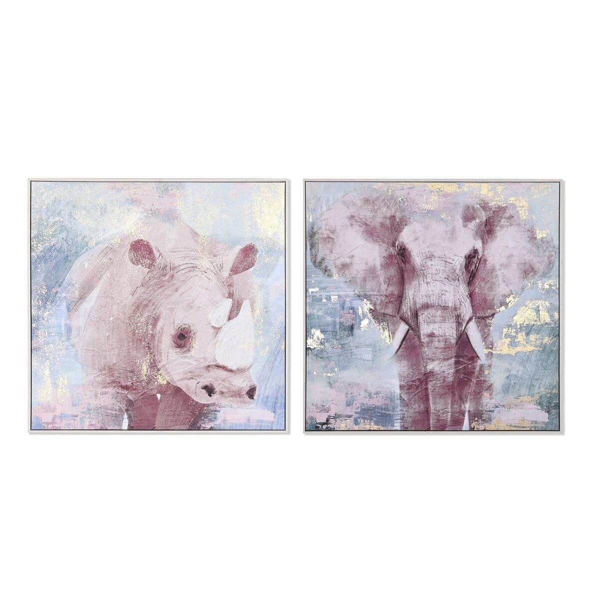 Lienzo DKD Home Decor Poliestireno Lienzo 103 x 4,5 x 103 cm