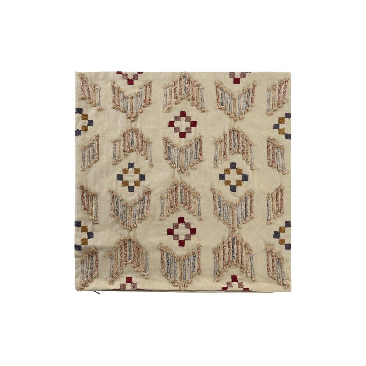 Funda de cojín DKD Home Decor Beige 50 x 1 x 50 cm