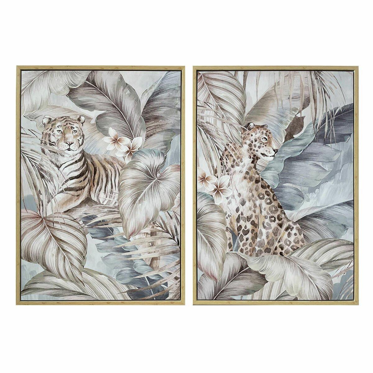 Lienzo DKD Home Decor Poliestireno Lienzo 70 x 4 x 100 cm