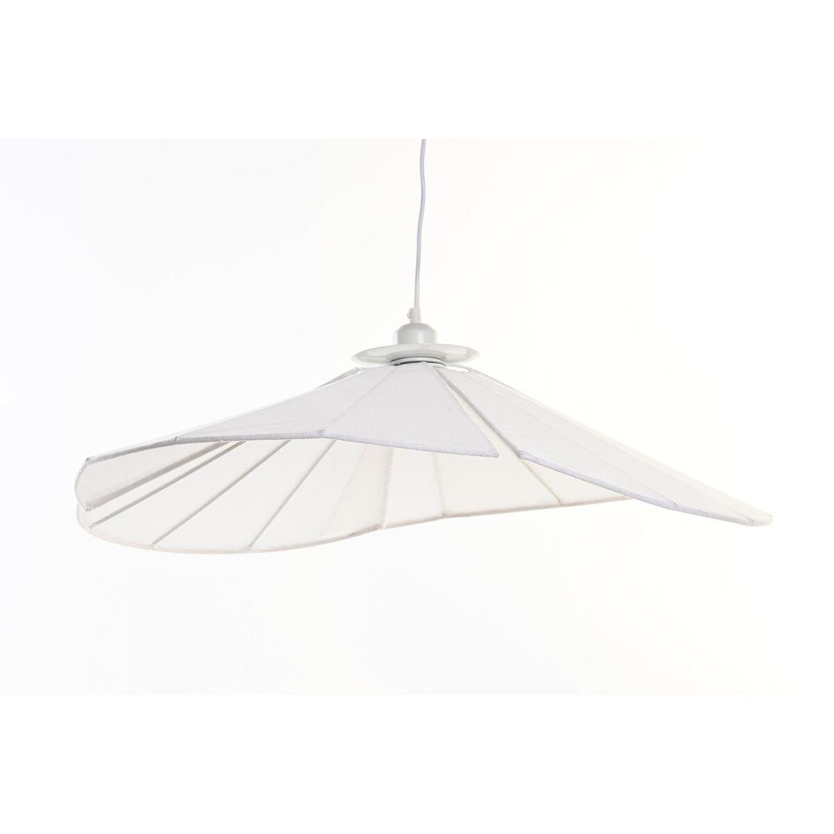 Lámpara de Techo DKD Home Decor Metal Lino Blanco 50 W (68 x 68 x 21 cm)