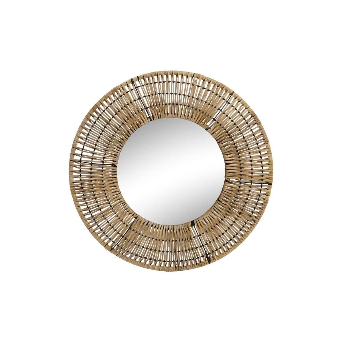 Espejo de pared DKD Home Decor Marrón Natural Urbano 60 x 6 x 60 cm