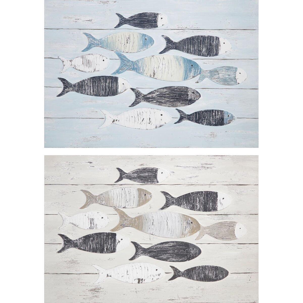Lienzo DKD Home Decor Espirales Mediterráneo (90 x 2 x 60 cm) (2 Unidades)
