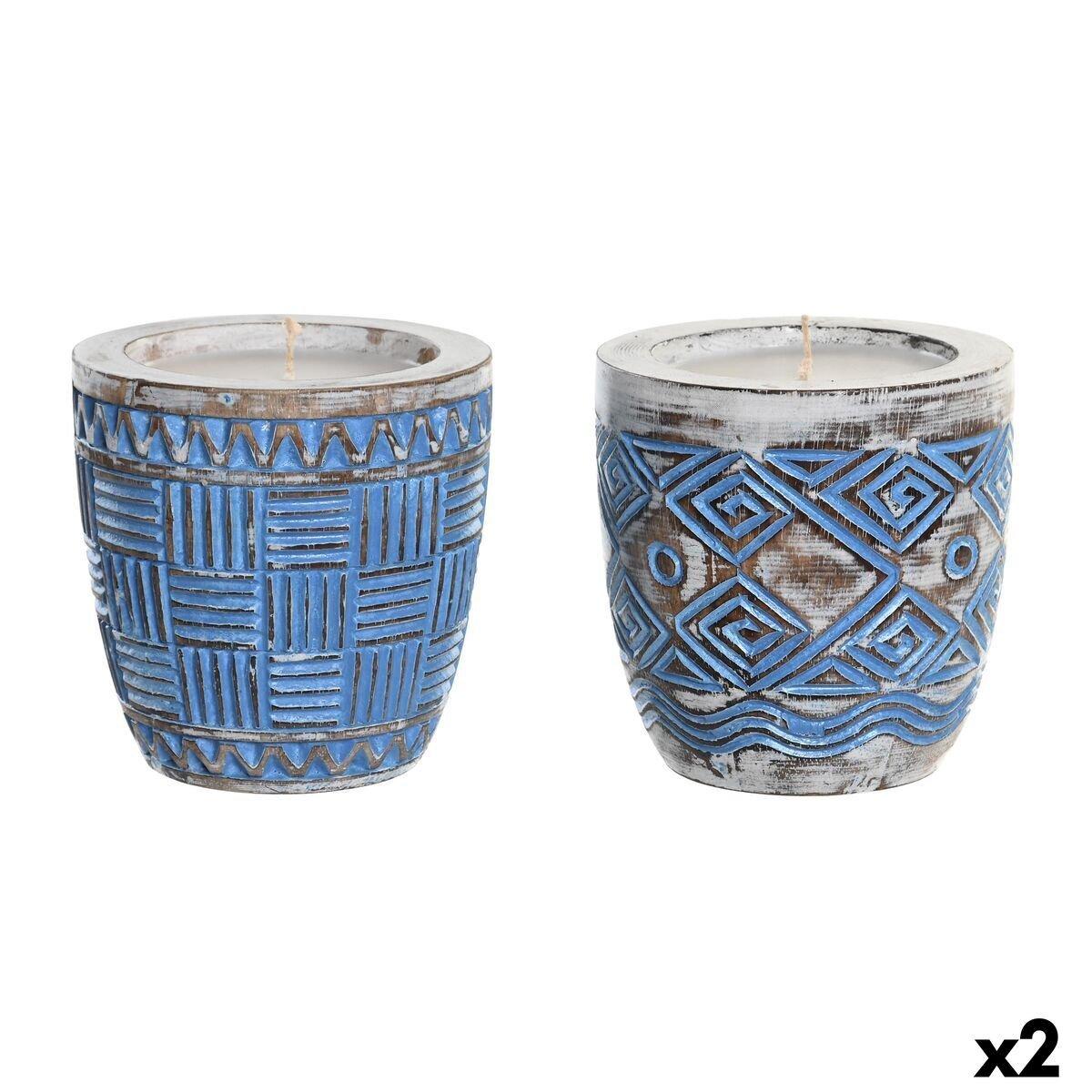 Vela DKD Home Decor Mediterráneo (2 Unidades)