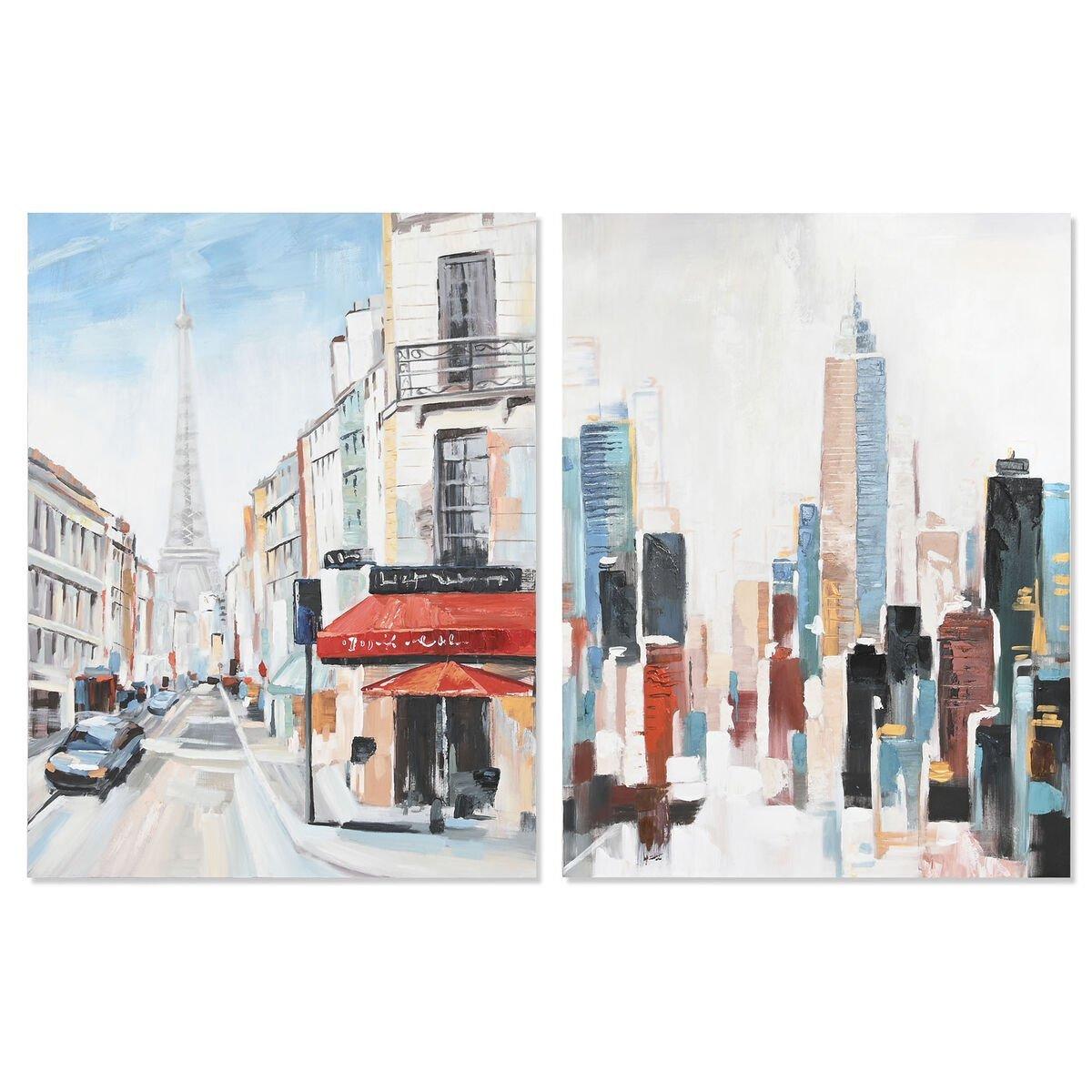 Lienzo DKD Home Decor Pino Lienzo 90 x 3,7 x 120 cm