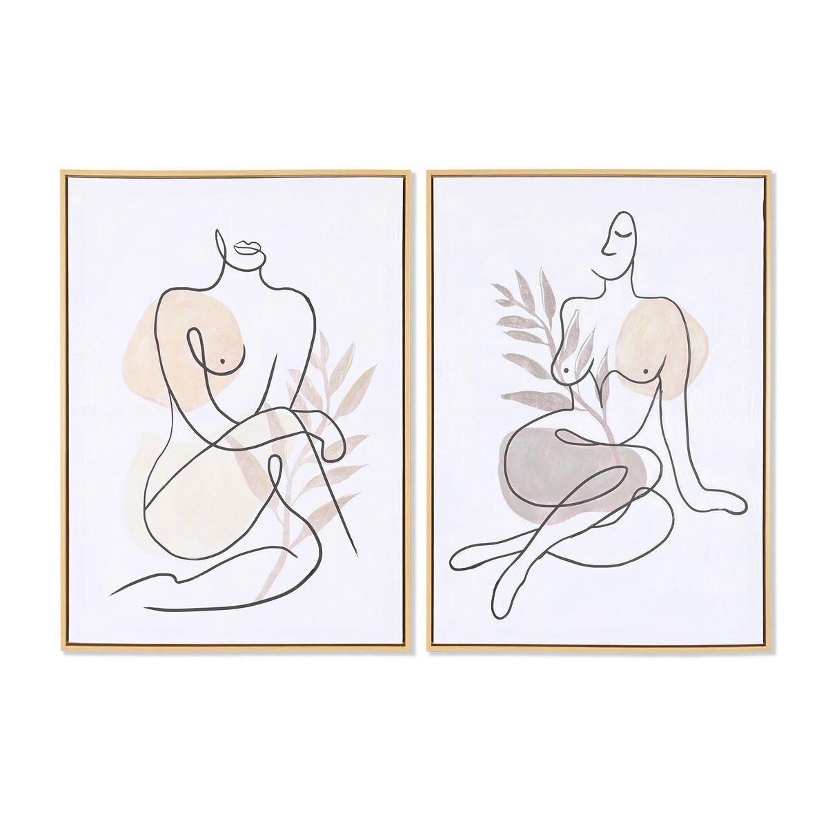 Lienzo DKD Home Decor Poliestireno Lienzo 50 x 3,5 x 70 cm