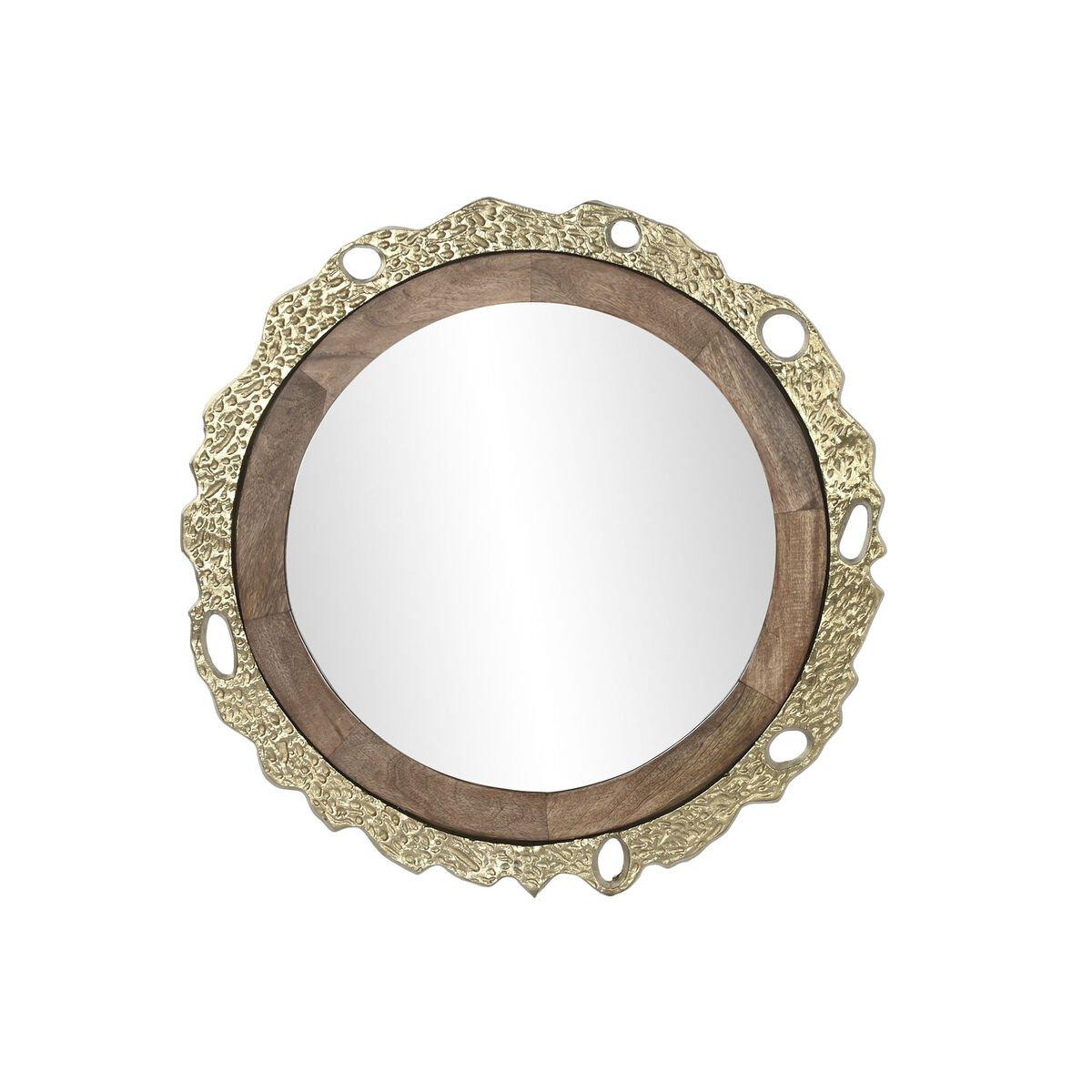 Espejo de pared DKD Home Decor Marrón Dorado 78,5 x 2,5 x 78,5 cm