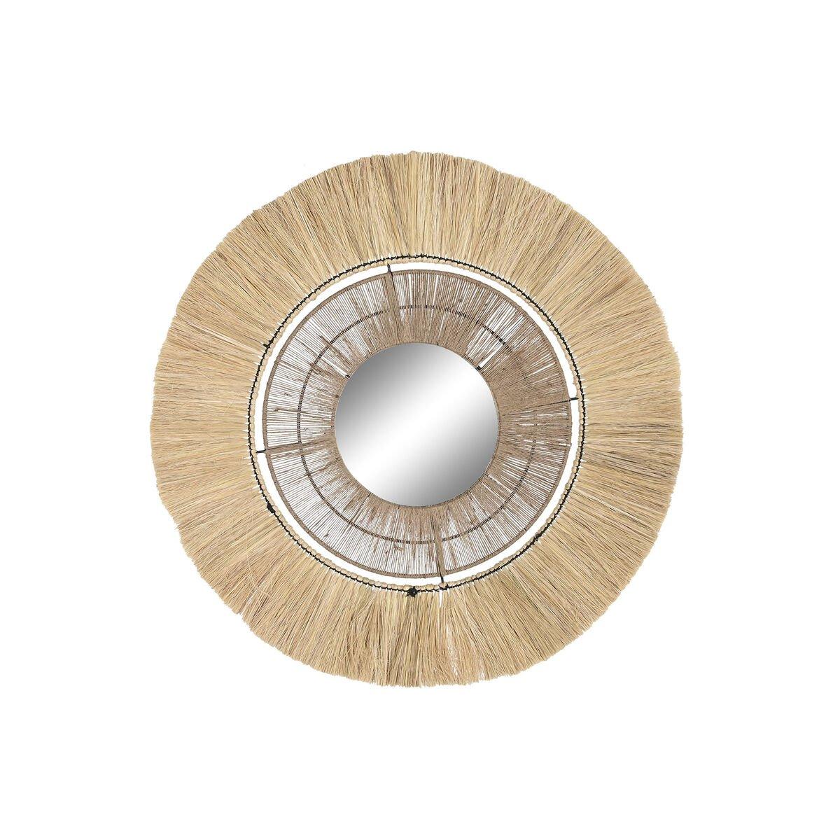 Espejo de pared DKD Home Decor Natural Bali 79 x 4 x 79 cm
