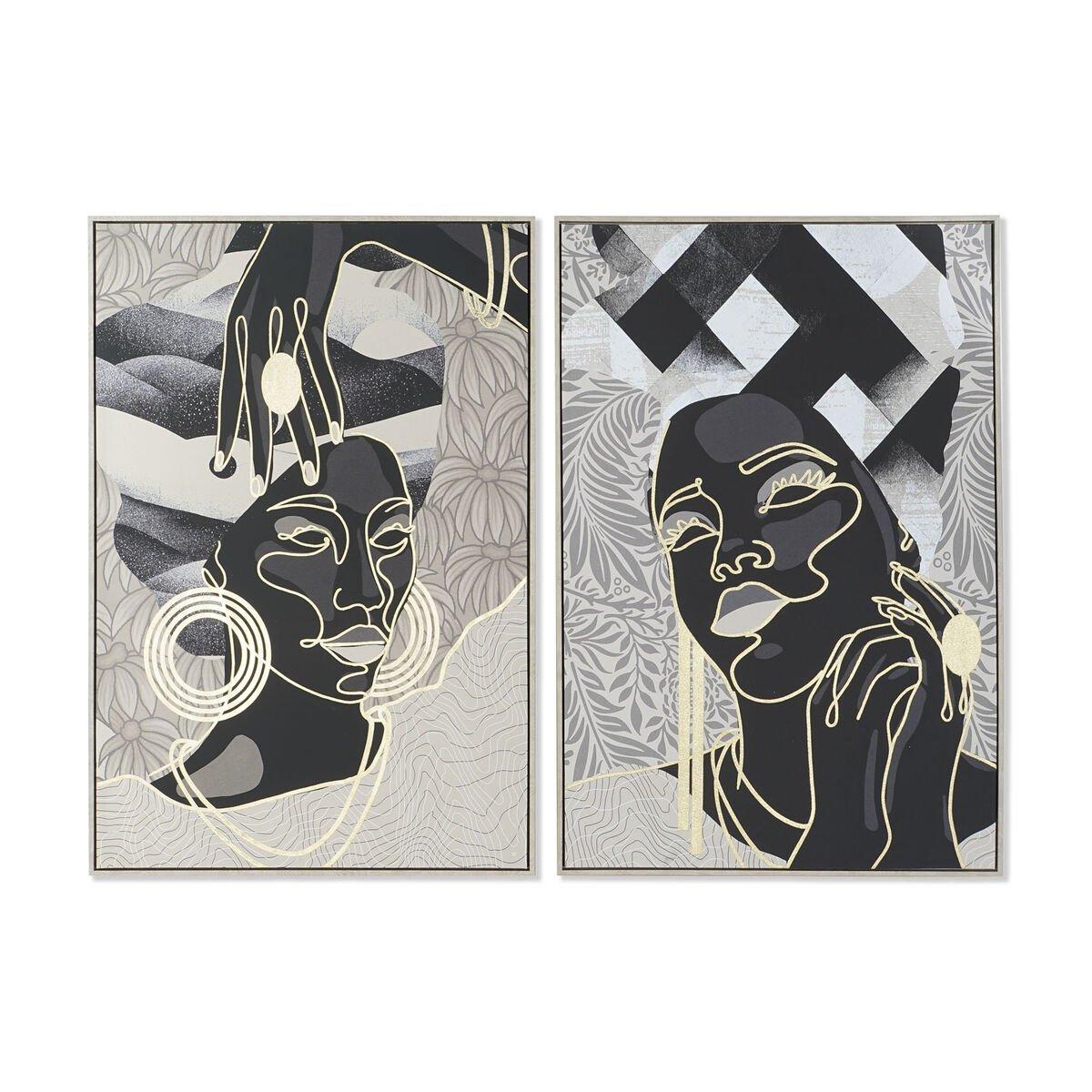 Lienzo DKD Home Decor Poliestireno Lienzo 84 x 4,5 x 123 cm
