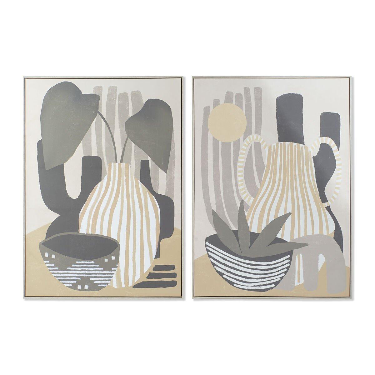 Lienzo DKD Home Decor Poliestireno Lienzo 104 x 4,5 x 143,5 cm