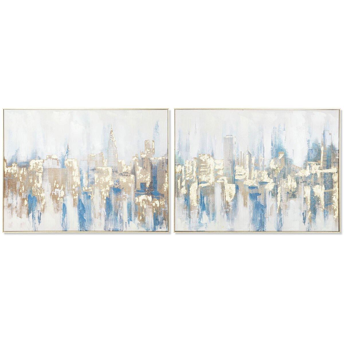 Lienzo DKD Home Decor Poliestireno Lienzo 80 x 3,5 x 60 cm