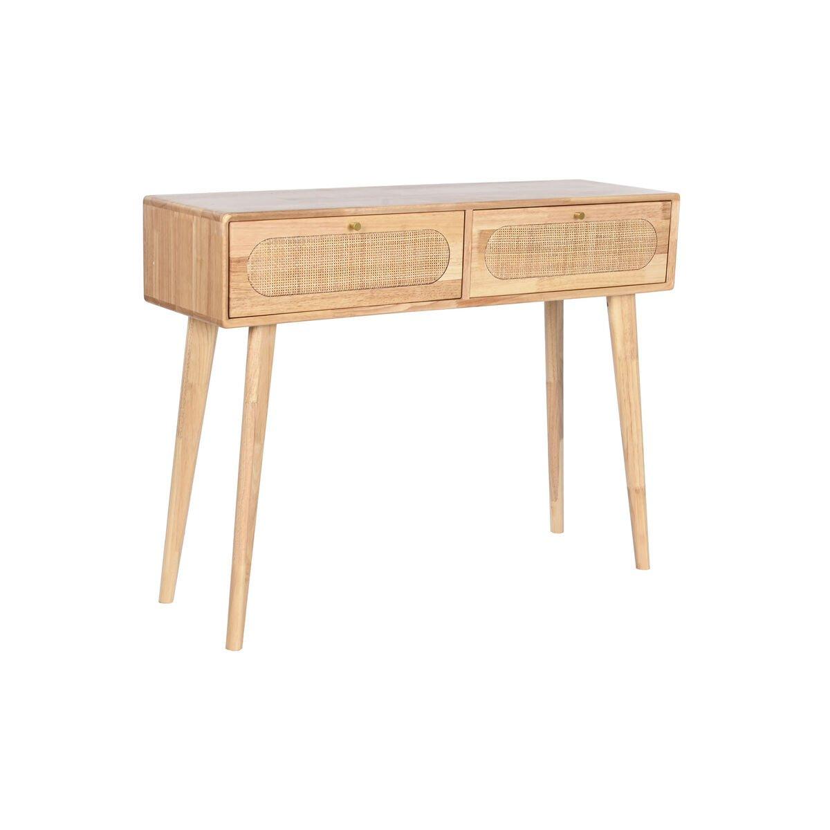 Consola DKD Home Decor Metal Madera de caucho 100 x 30 x 78 cm