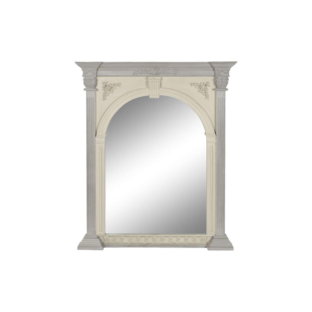 Espejo de pared Home ESPRIT Blanco Madera de mango 115 x 10 x 142 cm