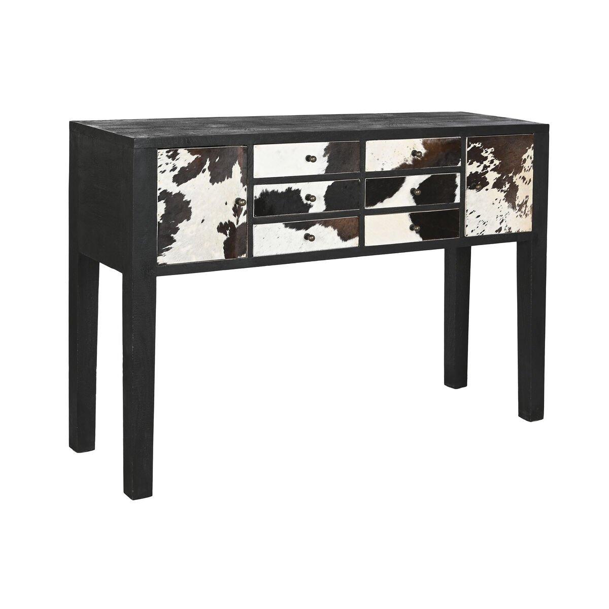 Consola Home ESPRIT Piel Madera de mango 135 x 40 x 94 cm