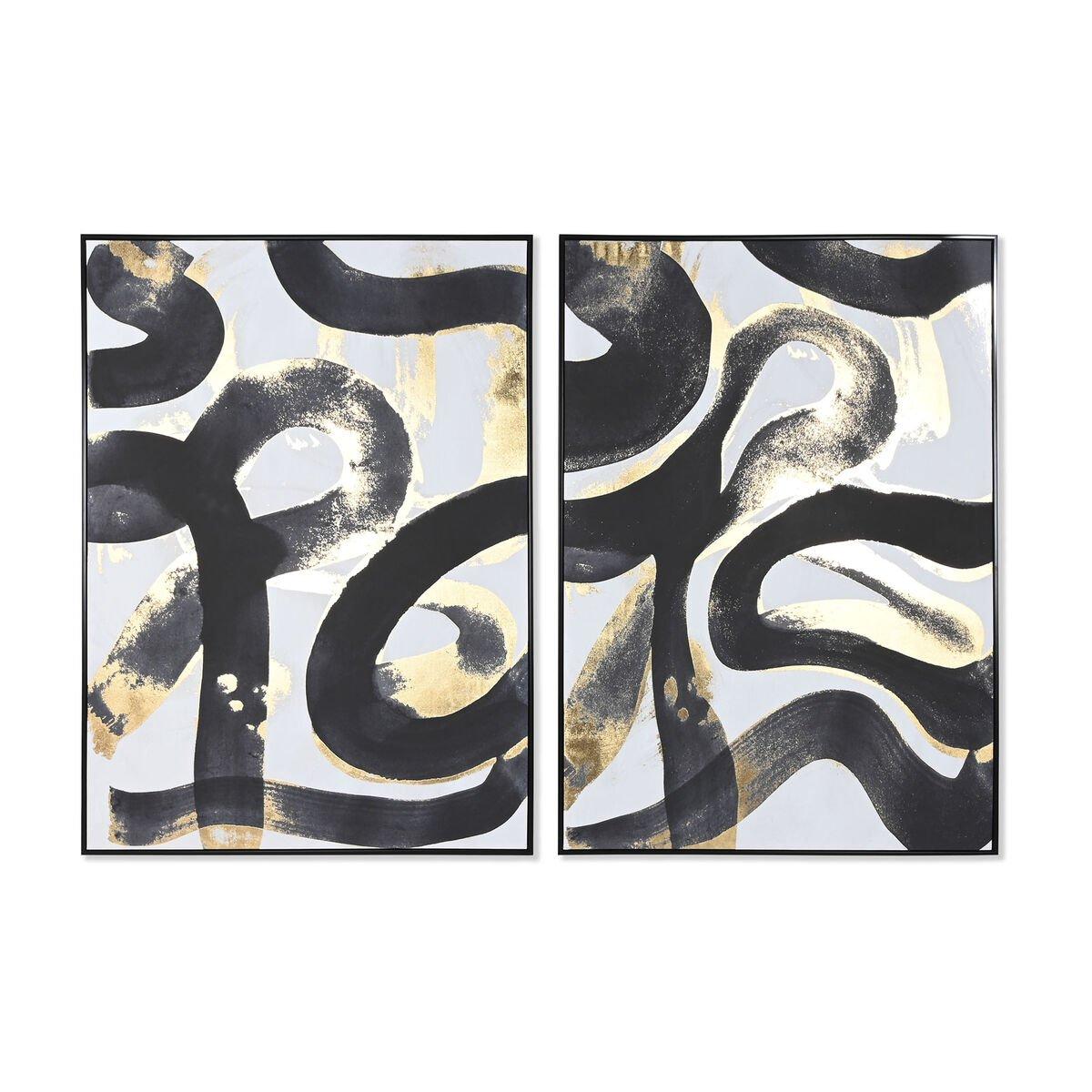 Lienzo Home ESPRIT Poliestireno Lienzo 103 x 4,5 x 143 cm