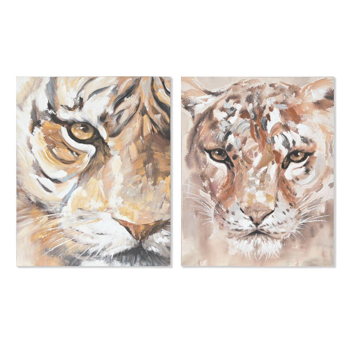 Lienzo Home ESPRIT Pino Lienzo 80 x 3,7 x 100 cm