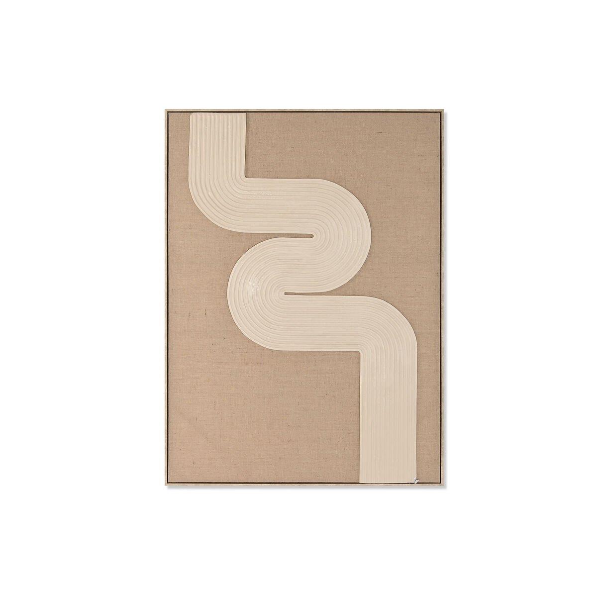 Cuadro 3D Home ESPRIT Yute Foam 103 x 4,5 x 143 cm