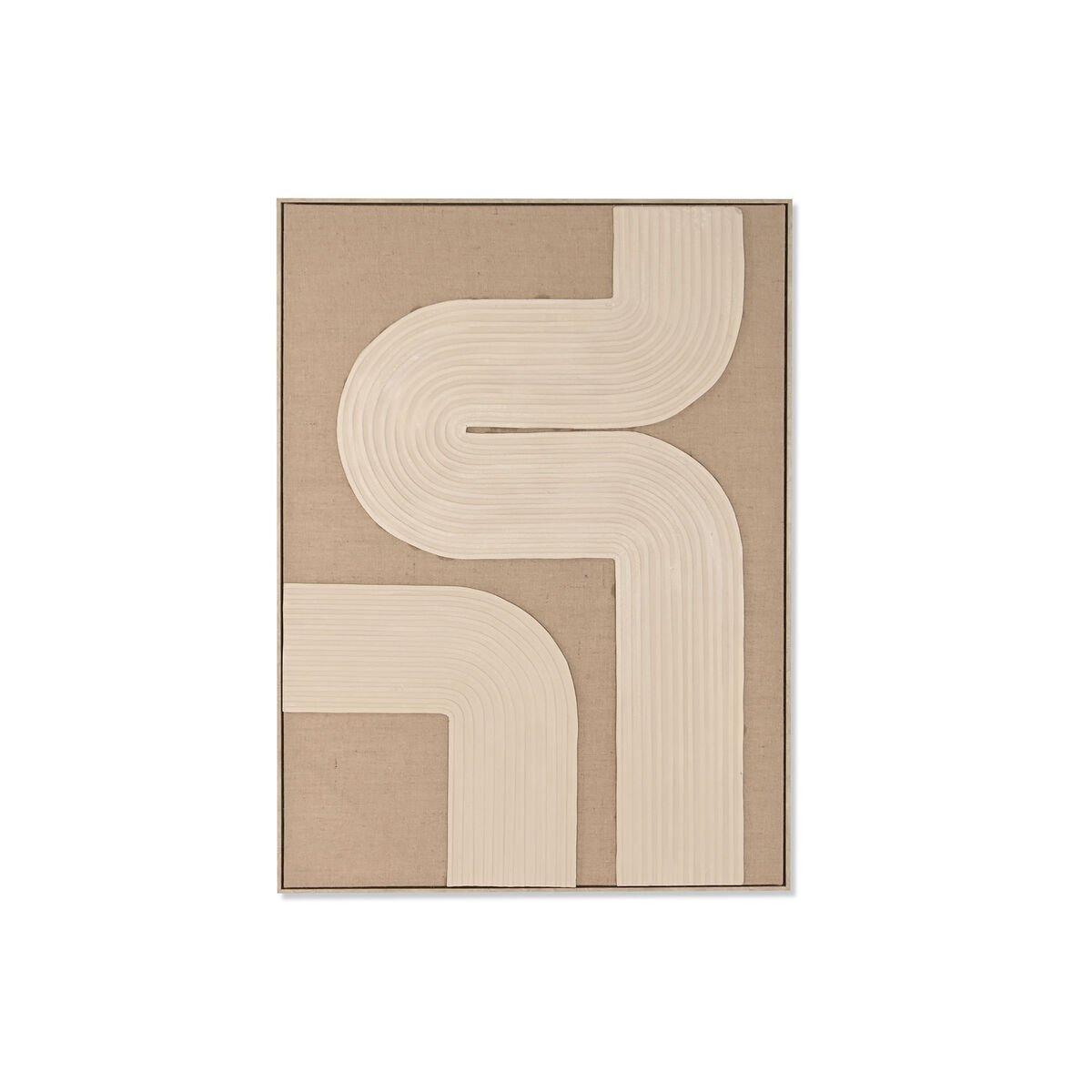 Cuadro 3D Home ESPRIT Yute Foam 103 x 4,5 x 143 cm