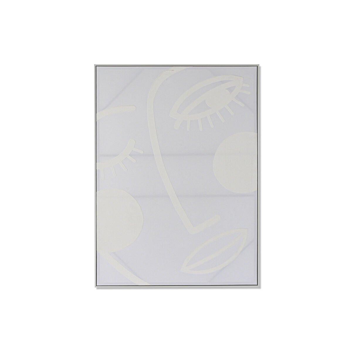 Lienzo Home ESPRIT Blanco Abstracto Scandi 103 x 4,5 x 143 cm