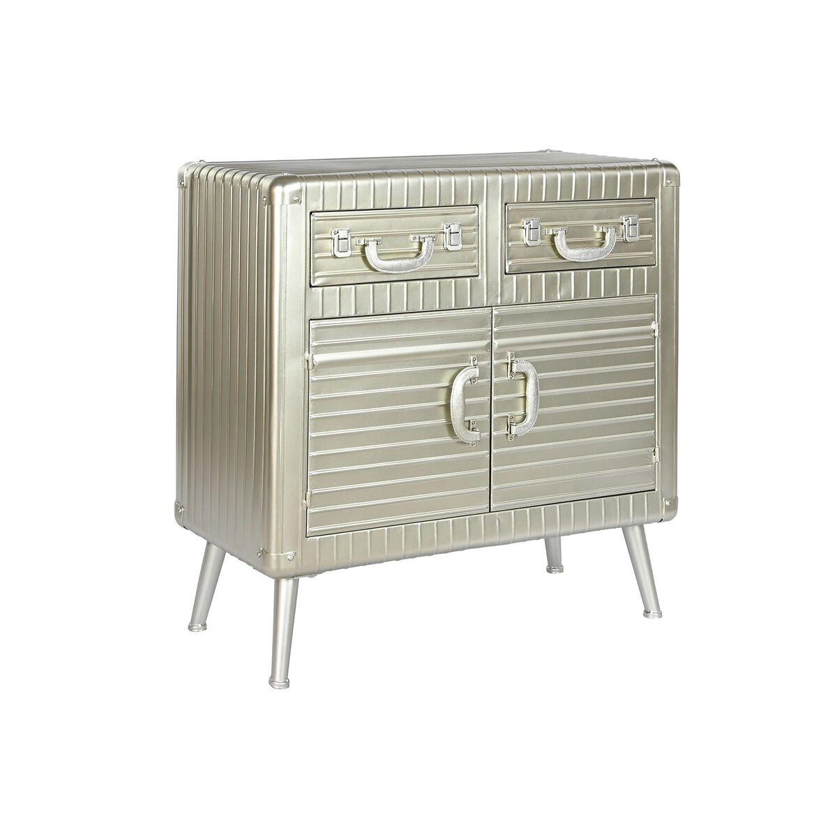 Aparador Home ESPRIT Plateado Metal Madera MDF 80 x 39 x 82 cm