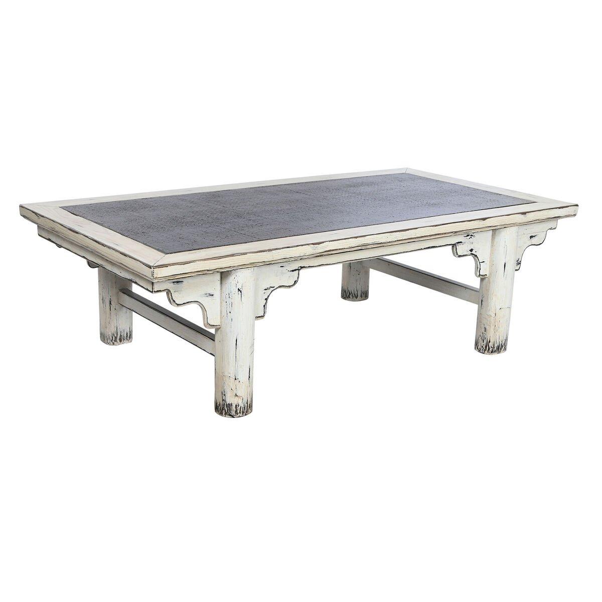 Mesa de Centro Home ESPRIT Ratán Madera de olmo 167 x 90 x 50 cm