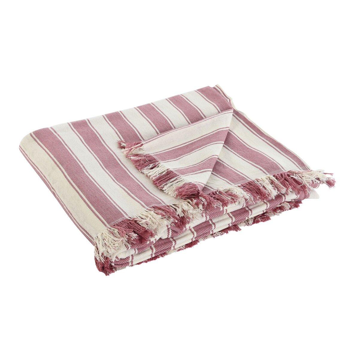 Cubrecamas Home ESPRIT Beige Rosa 150 x 250 cm