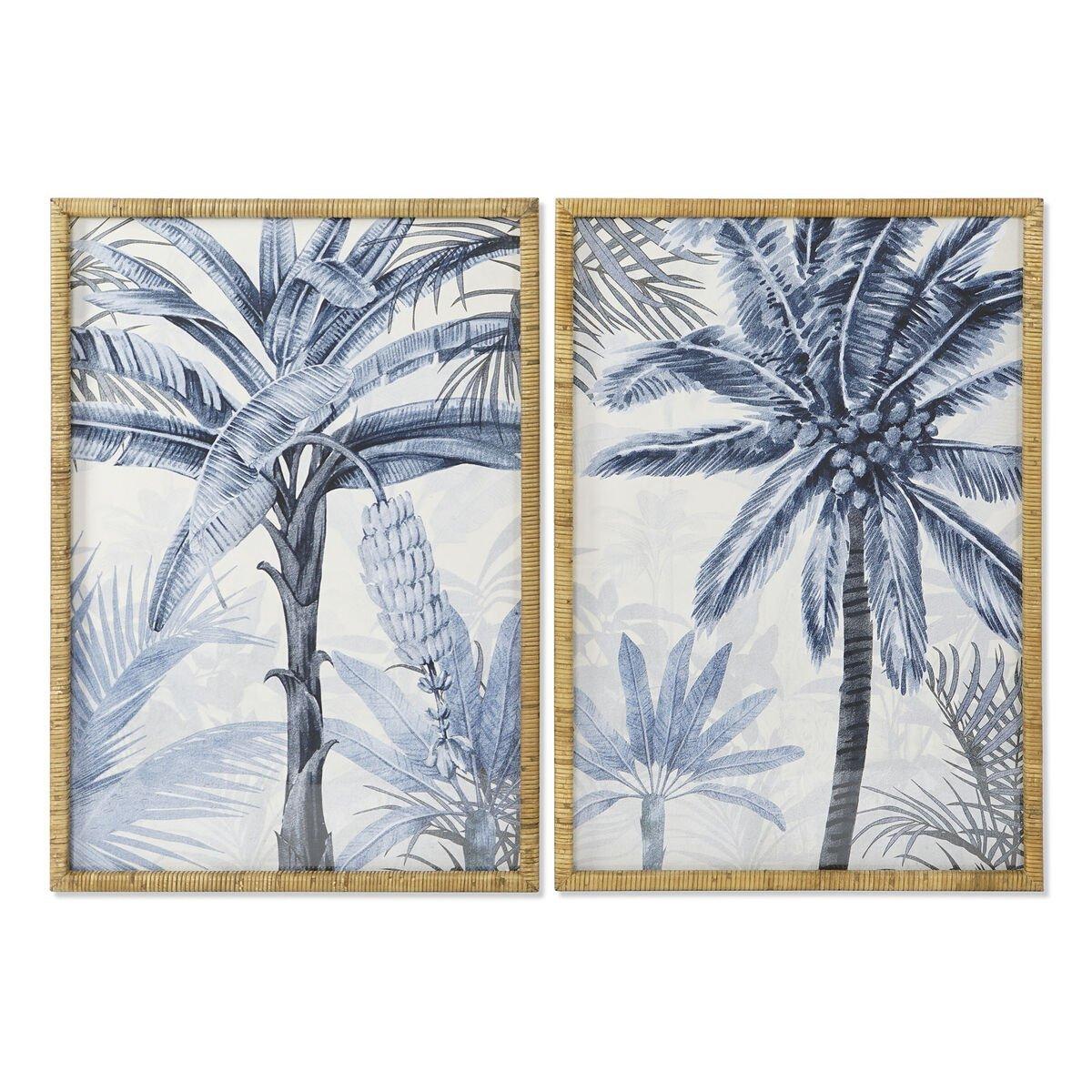 Cuadro Home ESPRIT Cristal Abeto 70 x 3 x 100 cm (2 Unidades)