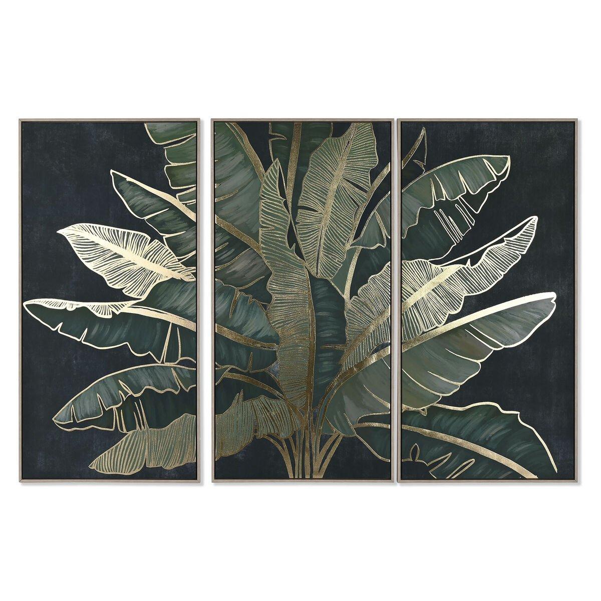 Lienzo Home ESPRIT Poliestireno Lienzo 180 x 4 x 120 cm (3 Piezas)