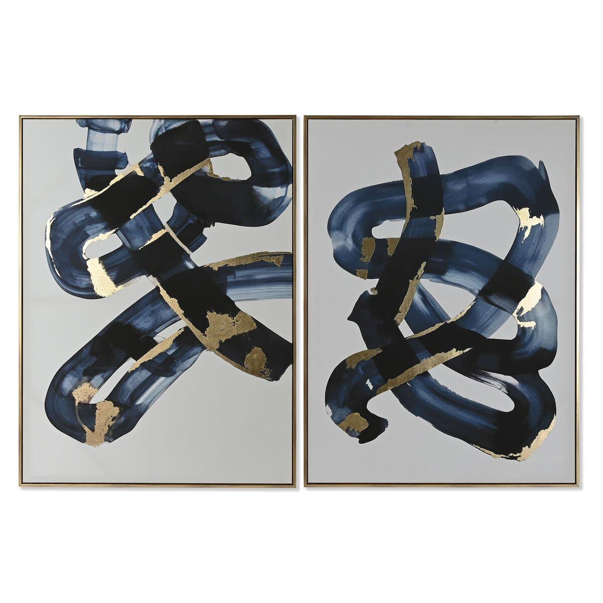 Lienzo Home ESPRIT Poliestireno Lienzo 90 x 4 x 120 cm
