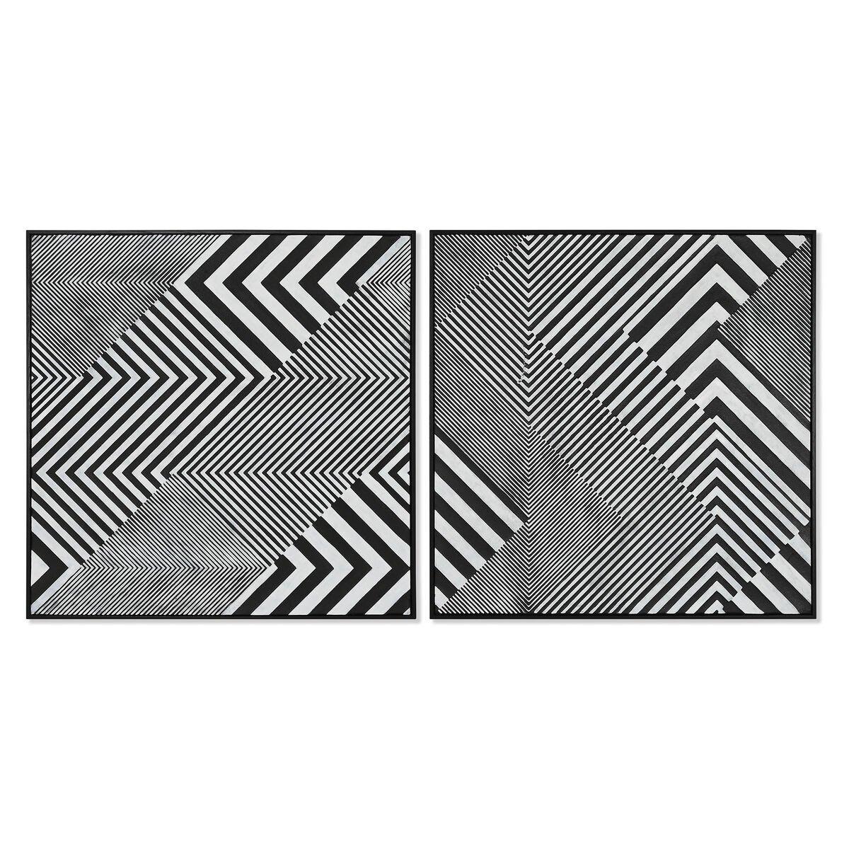 Lienzo Home ESPRIT Poliestireno Lienzo 100 x 4 x 100 cm