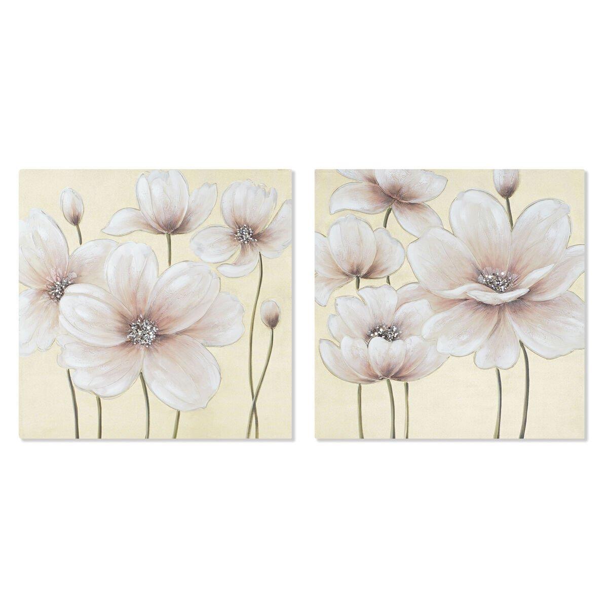 Lienzo Home ESPRIT Lienzo Madera MDF 80 x 3 x 80 cm 80 x 2,8 x 80 cm