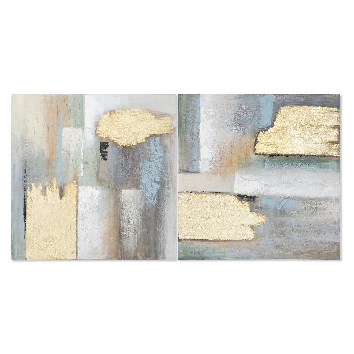 Lienzo Home ESPRIT Lienzo Madera MDF 80 x 3 x 80 cm