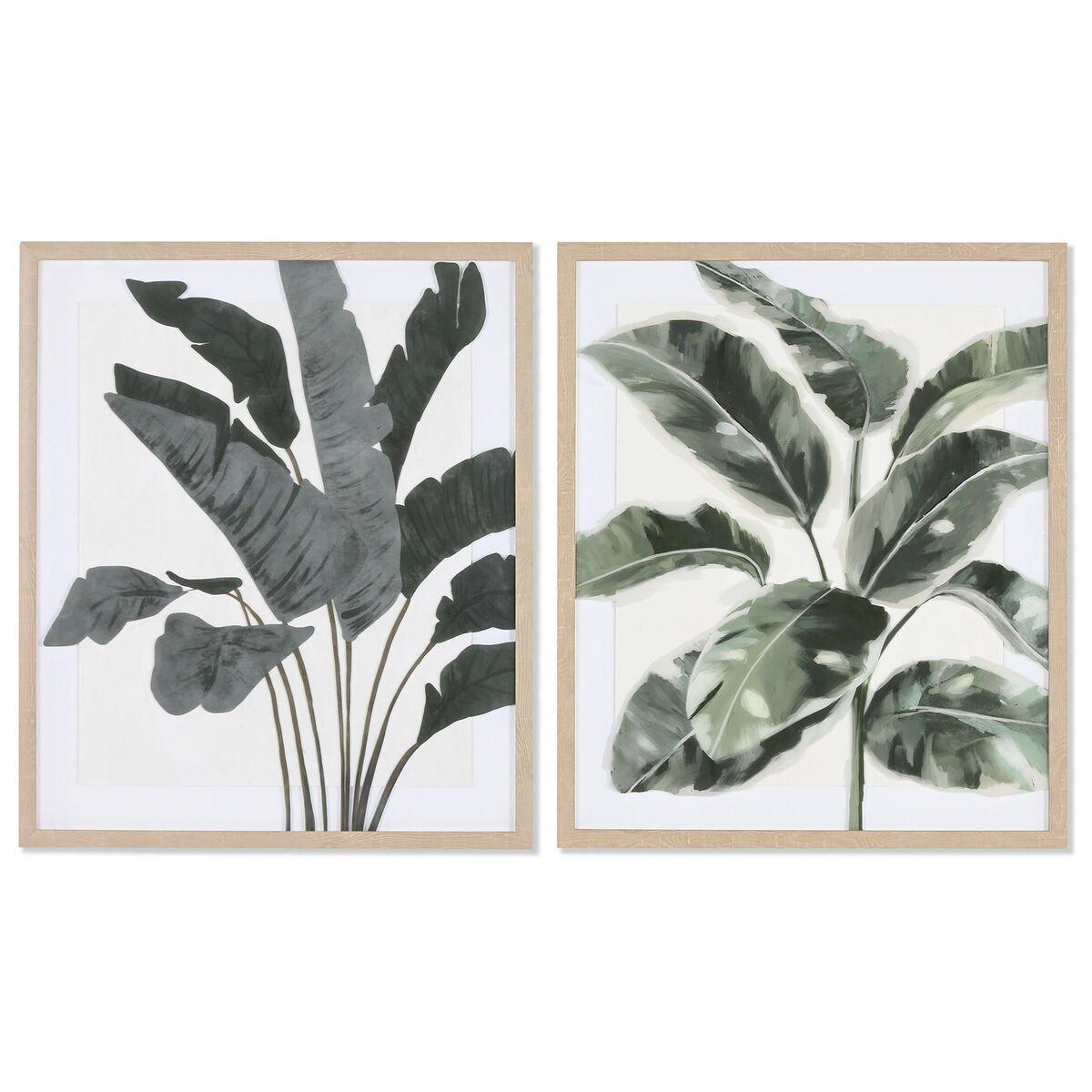 Cuadro Home ESPRIT Cristal Poliestireno 53 x 3 x 63 cm 52,8 x 2,5 x 62,8 cm (2 Unidades)